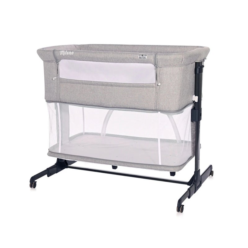 لوريلي سرير اطفال ميلانو 2 في 1 بعجلات - رصاصي - 1008044 - Image 3